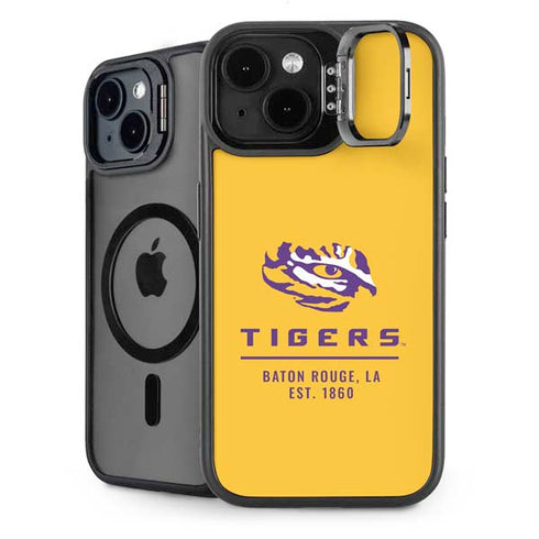 LSU Tigers Baton Rouge Yellow iPhone 15 Kickstand Case